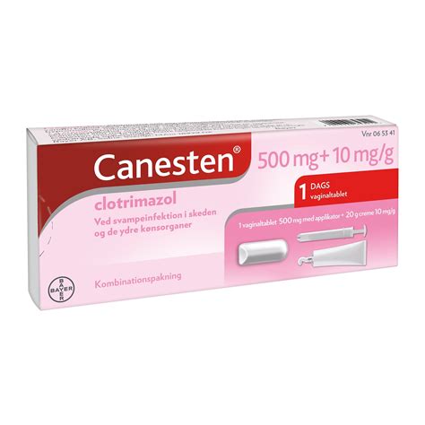 svamp i skeden canesten|Canesten ® kombinationspakning vaginaltablet og creme